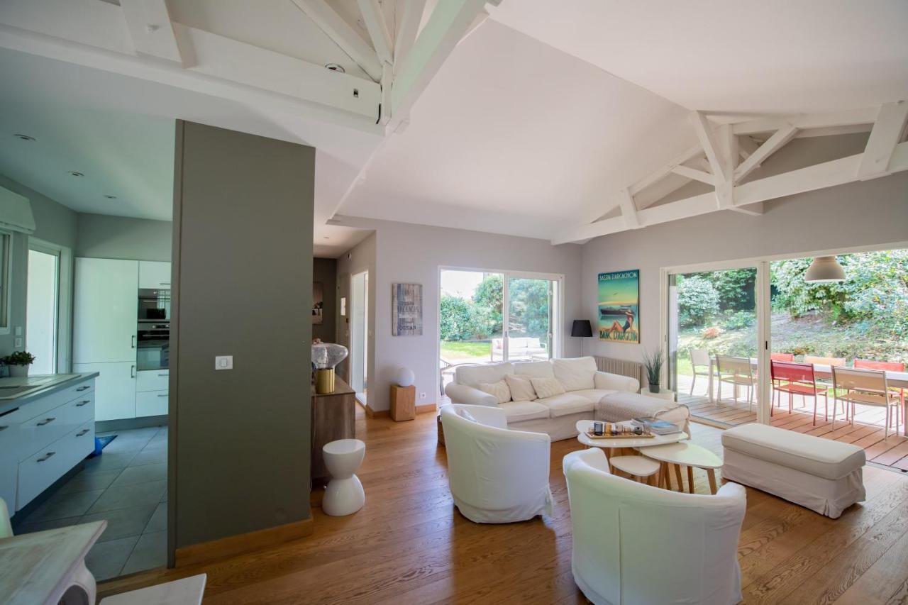 Villa Spacieuse A Arcachon, Proche Plages, Jardin Kültér fotó
